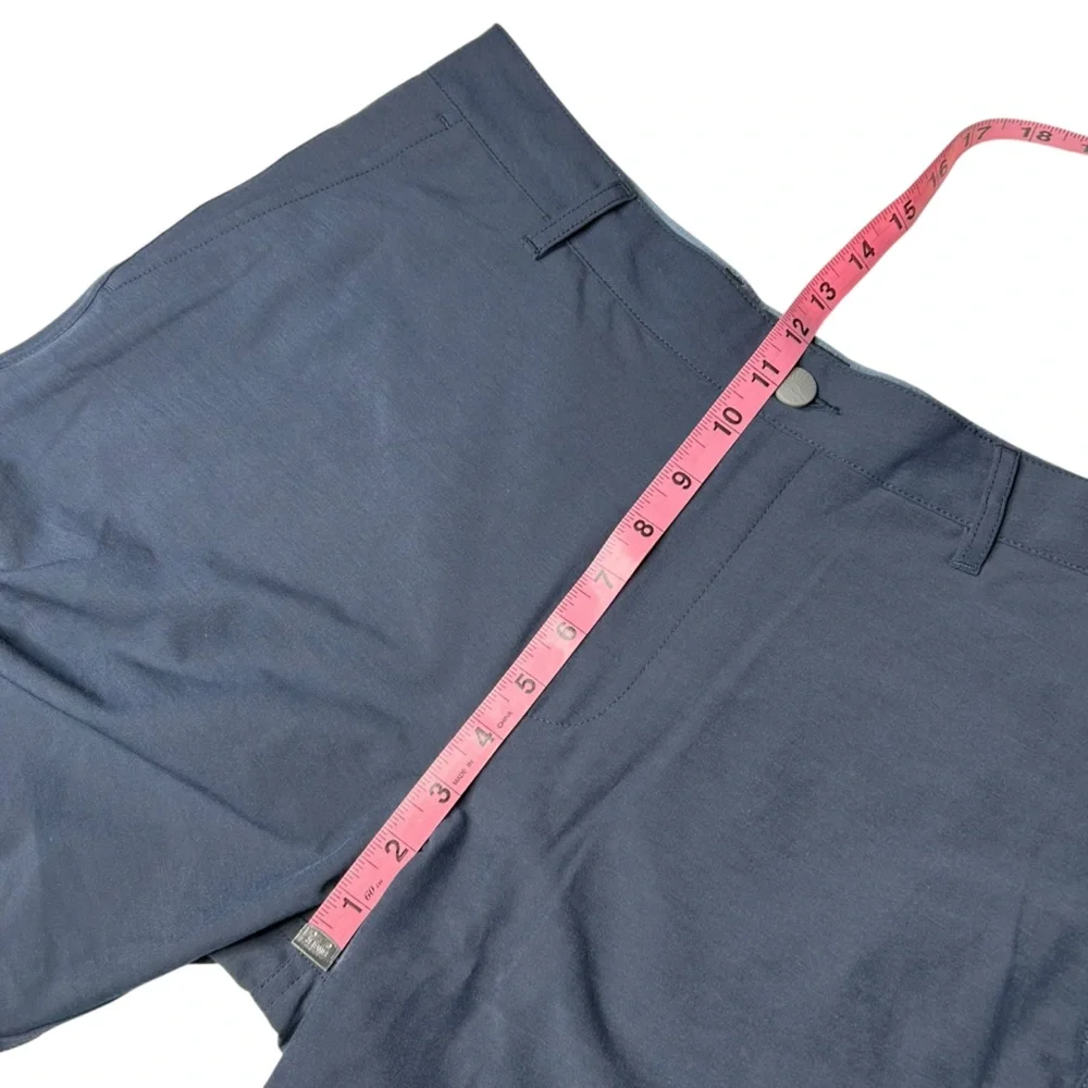 Faherty All Day Stretch Shorts Mens 31 9” Inseam Blue Flat Front Casual